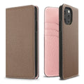 iPhone 11 Pro Diary Case Shrink Leather (Etoupe × Sakura Pink)