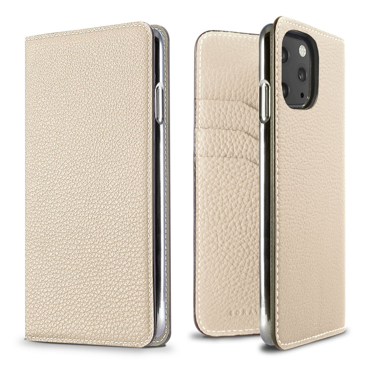 iPhone 11 Pro Diary Case Shrink Leather (Ivory)