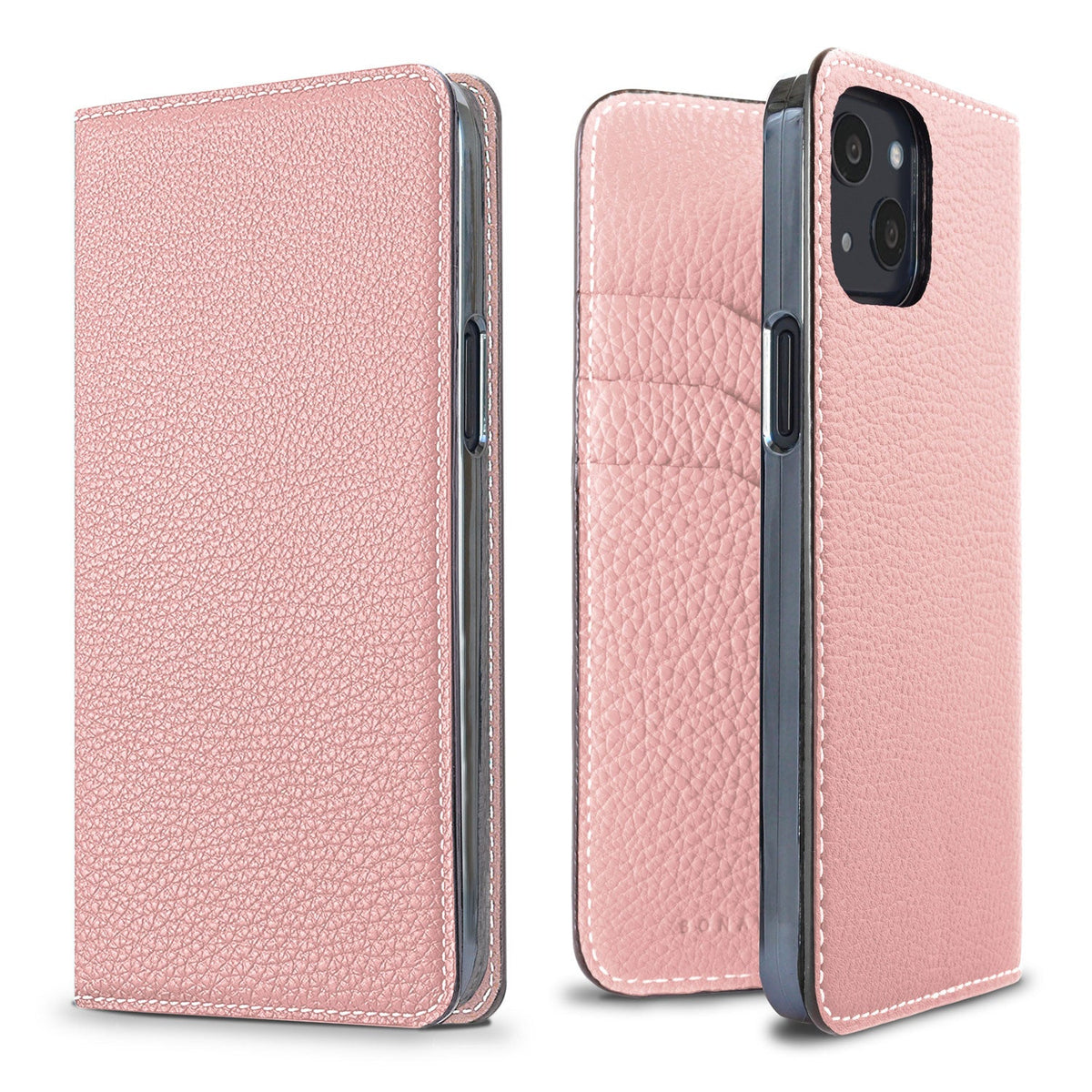 iPhone 13 Diary Case Shrink Leather (Sakura Pink)