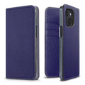iPhone 13 mini Diary Case Shrink Leather (Indigo Blue)