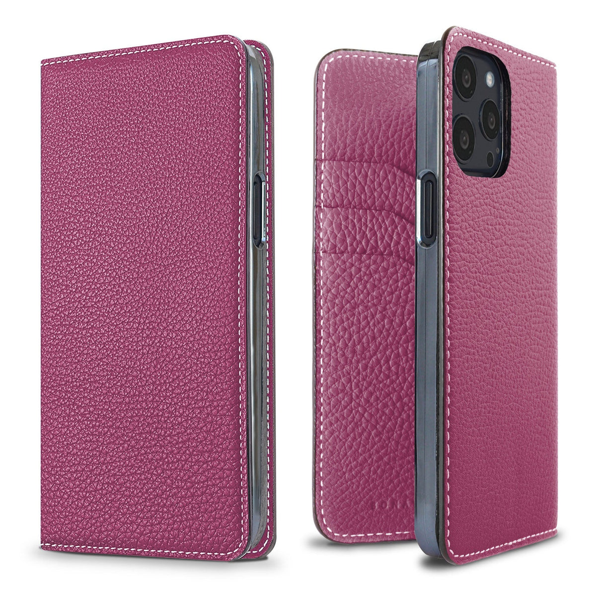 iPhone 13 Pro Diary Case Shrink Leather (Anemone Purple)