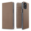 iPhone 13 Pro Max Diary Case Shrink Leather (Etoupe)