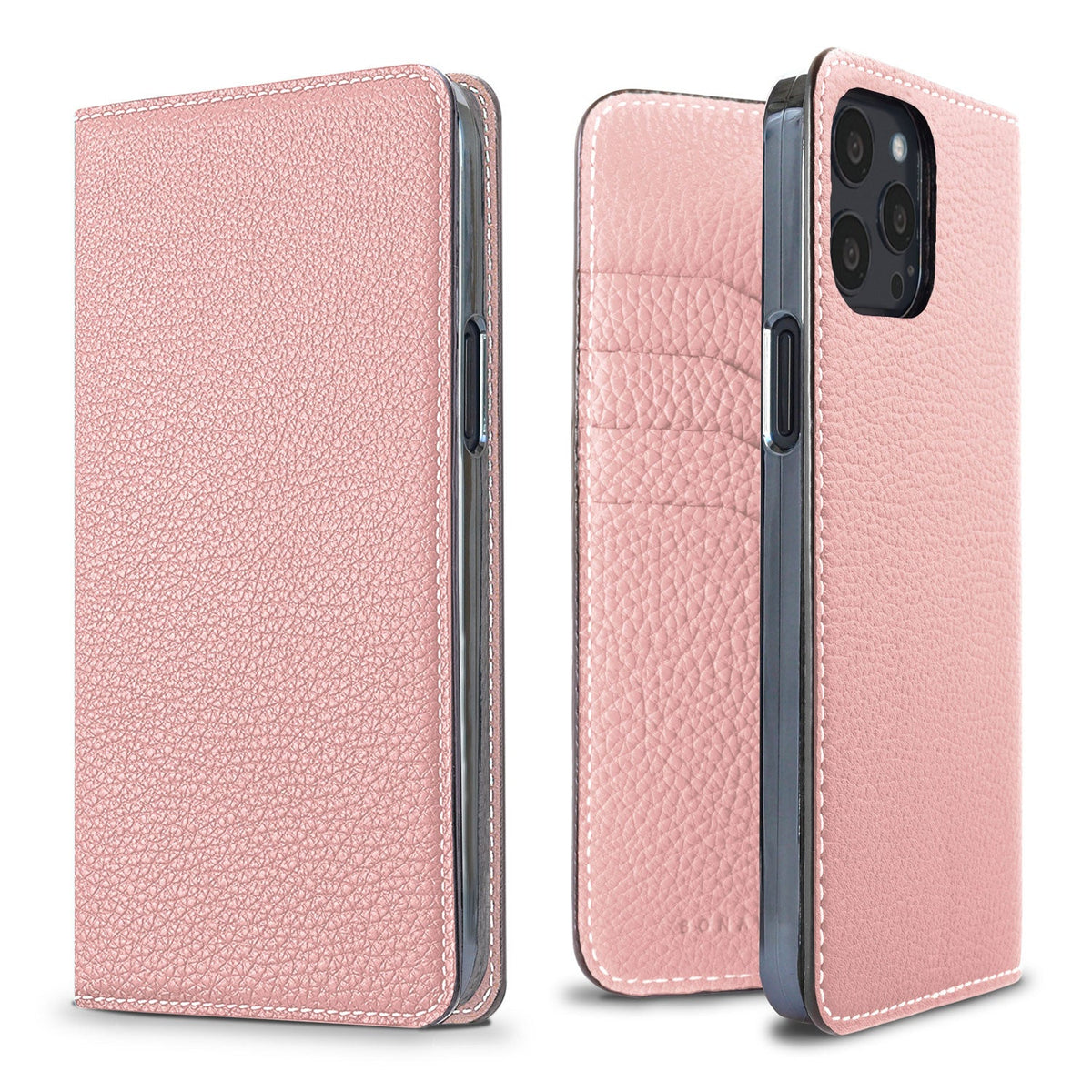 iPhone 13 Pro Max Diary Case Shrink Leather (Sakura Pink)