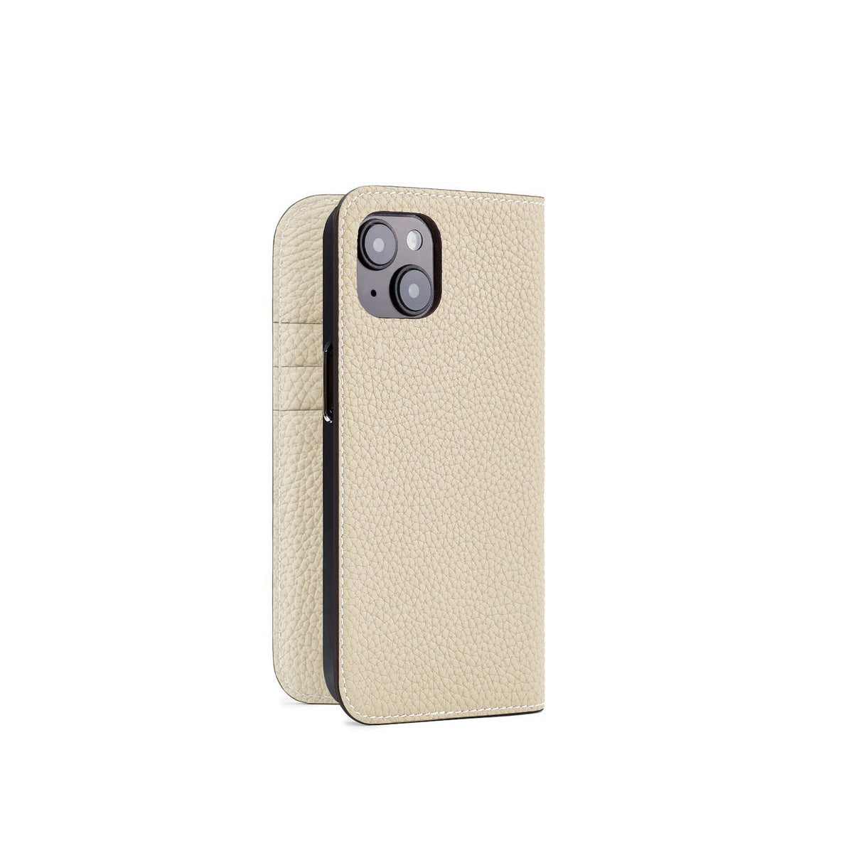 iPhone 14 Diary Case Shrink Leather (Ivory)