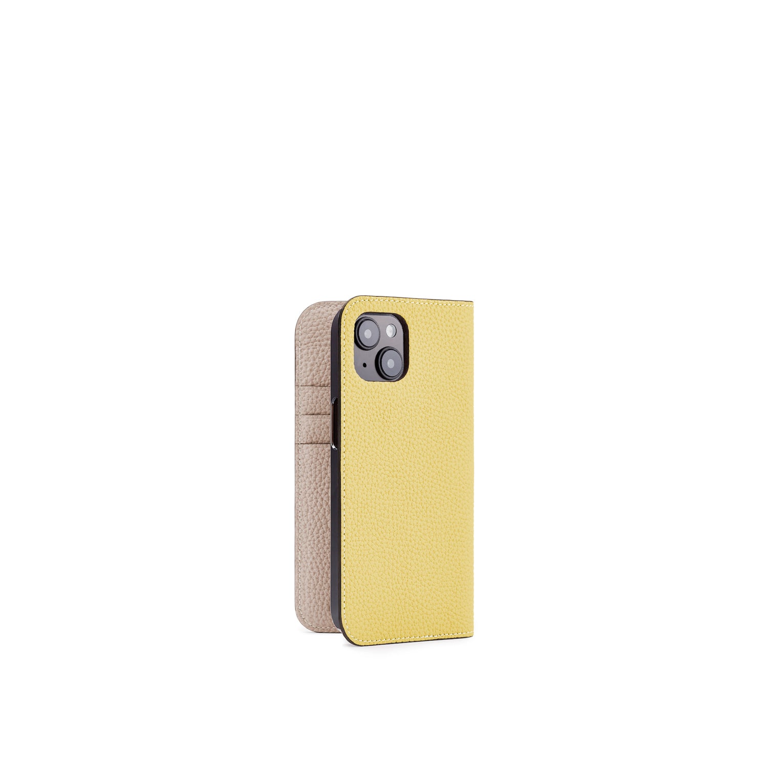 (iPhone 14) Diary Case Shrink Leather