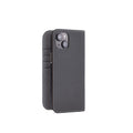 iPhone 14 Plus Diary Case Shrink Leather (Charcoal Gray)