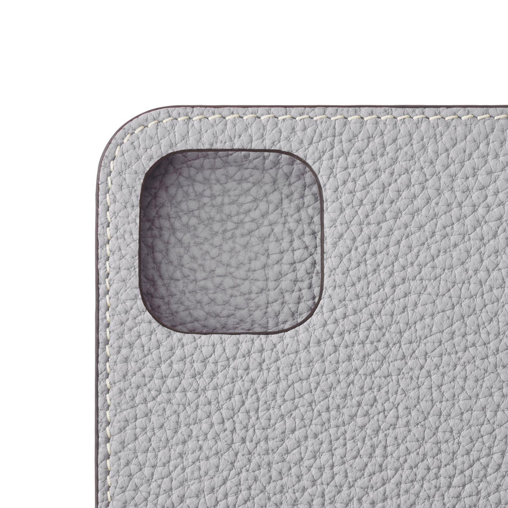 iPhone 14 Plus Diary Case Shrink Leather (True Gray)