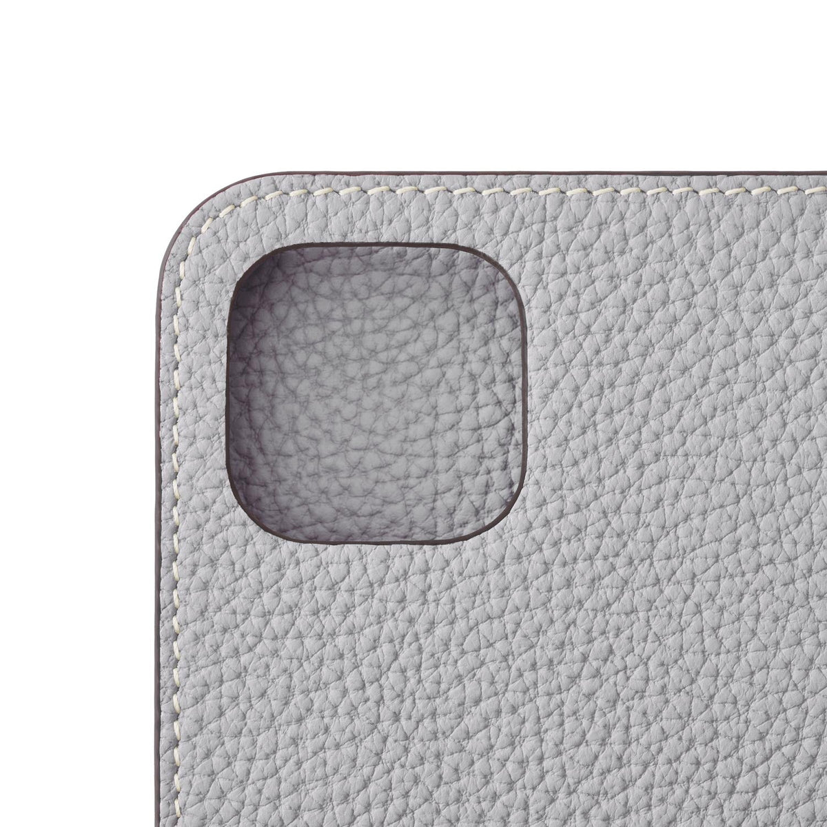 iPhone 14 Plus Diary Case Shrink Leather (True Gray)