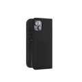 iPhone 15 Diary Case Shrink Leather (Black)