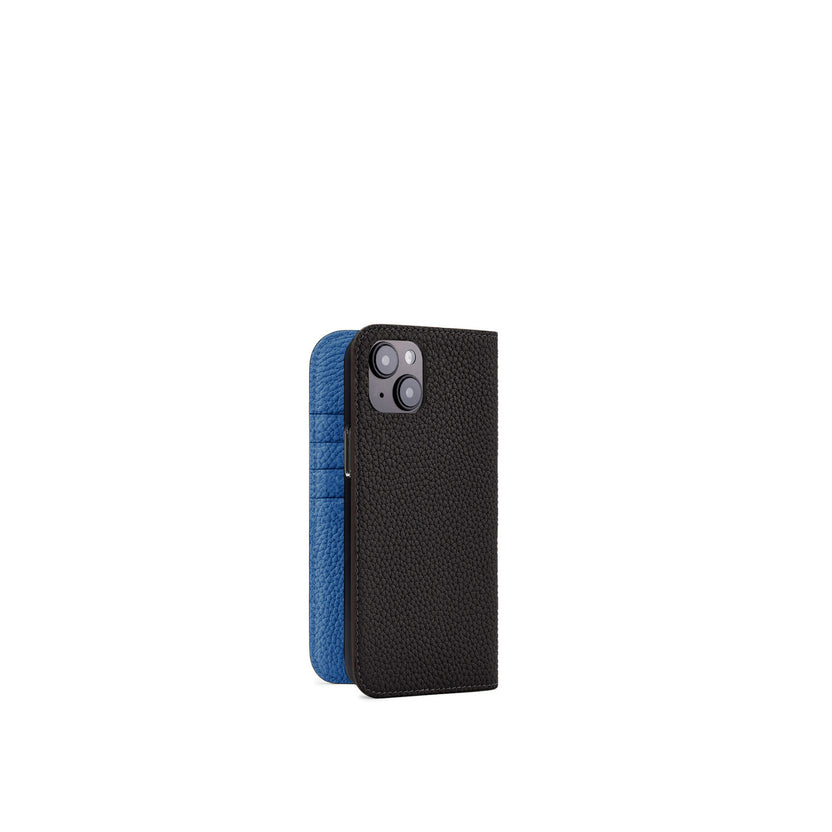 (iPhone 15 Plus) Diary Case Shrink Leather