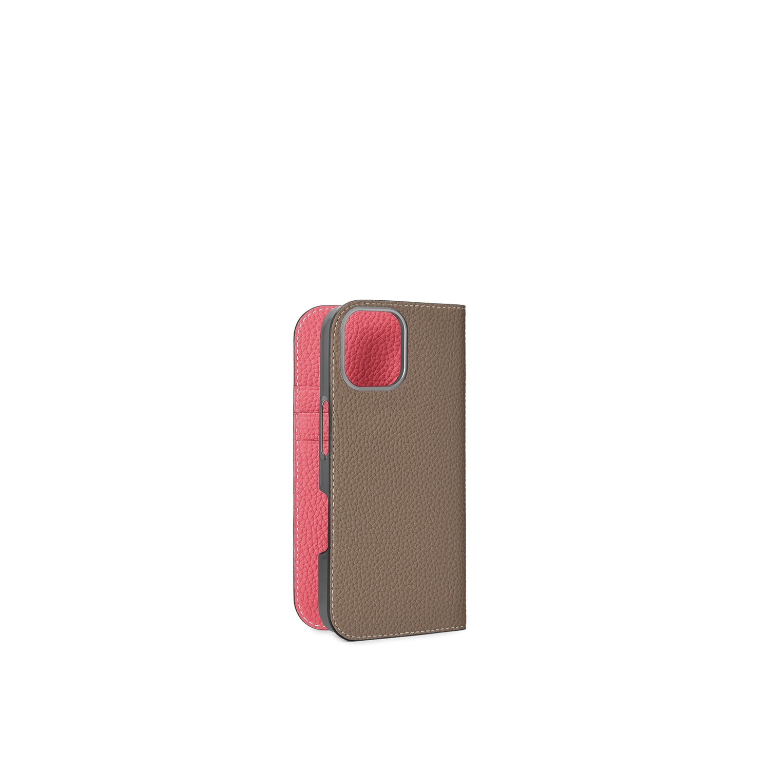 (iPhone 17) Diary Case Shrink Leather