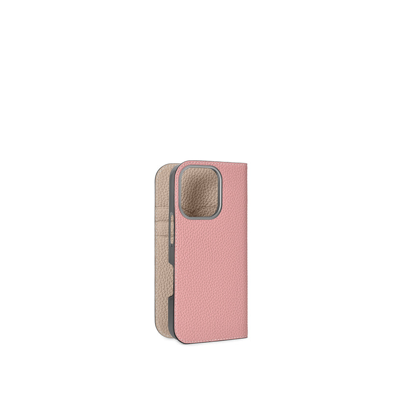 (iPhone 16 Pro) ダイアリーケース シュリンクレザー