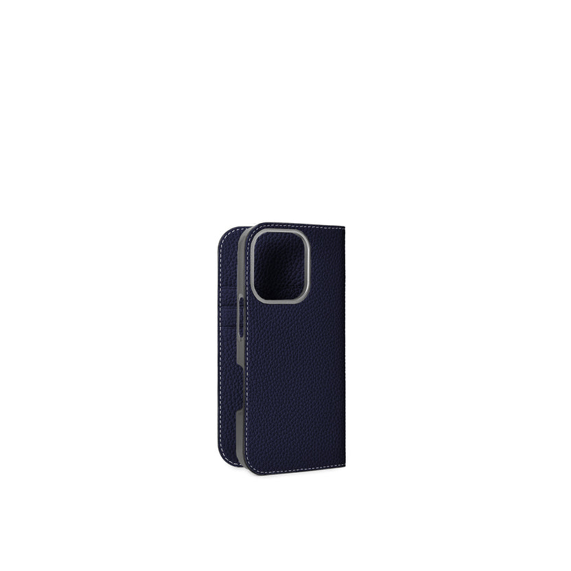 (iPhone 16 Pro) ダイアリーケース シュリンクレザー