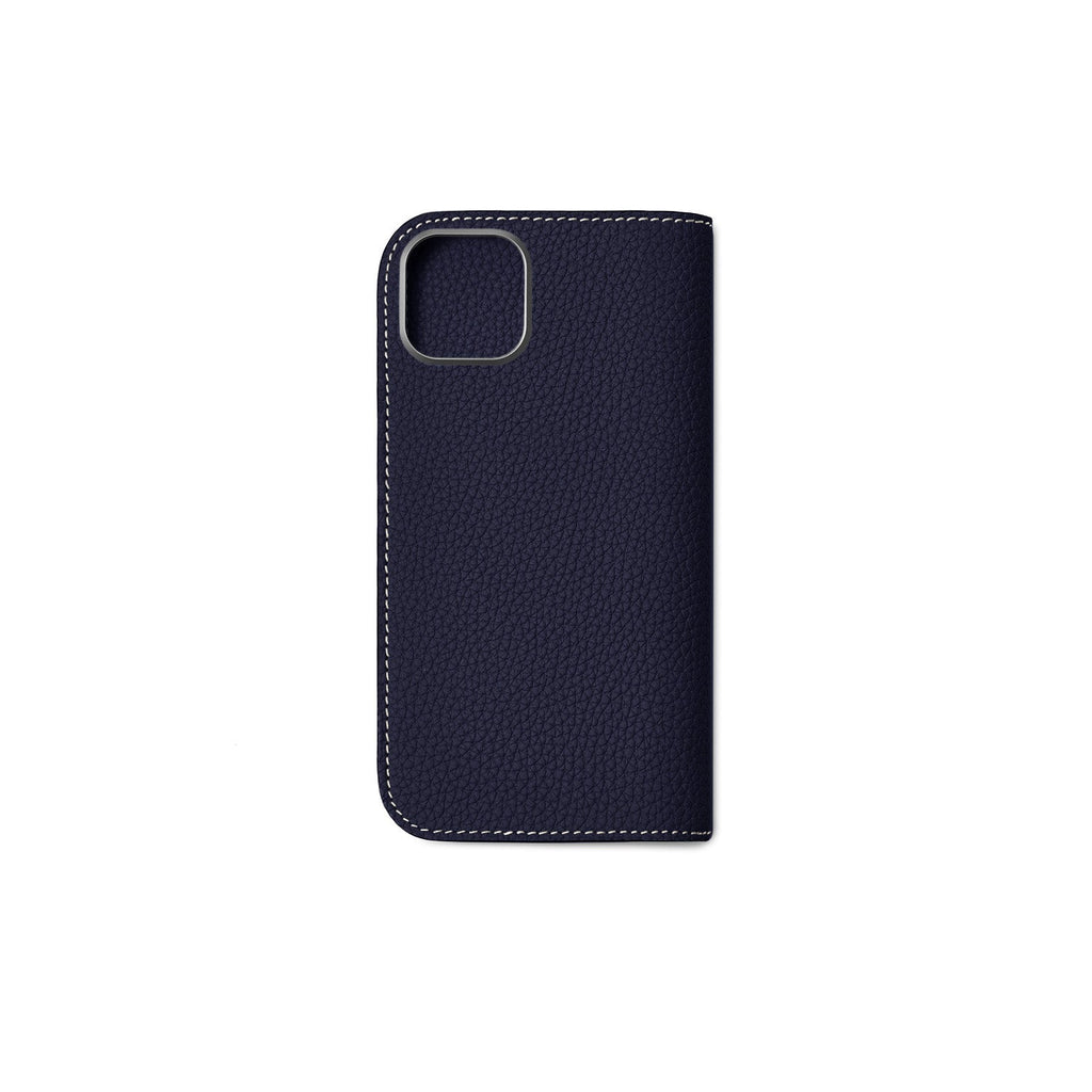 iPhone 16 Plus Diary Case Shrink Leather (Navy)