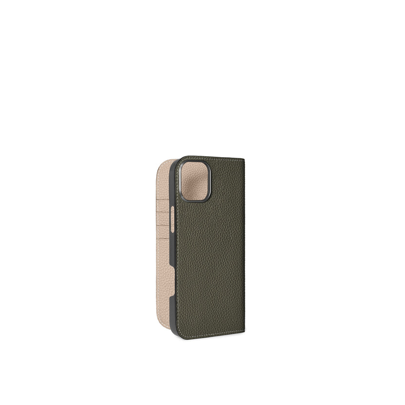 【オンライン限定】 (iPhone 16 Plus) ダイアリーケース シュリンクレザー