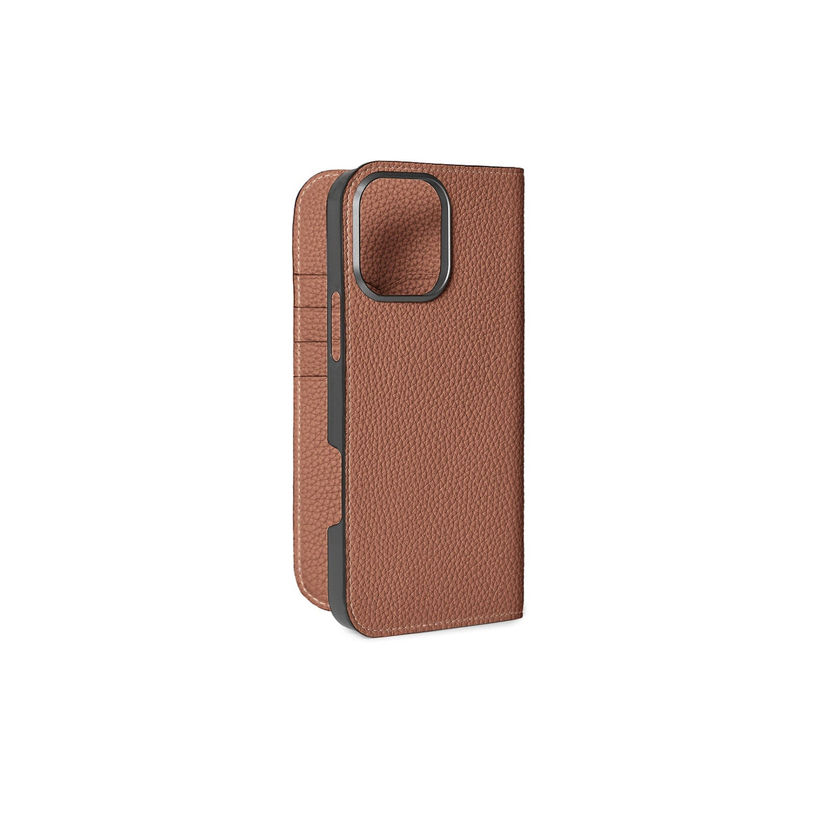 iPhone 16 Pro Max Diary Case Shrink Leather (Camel)