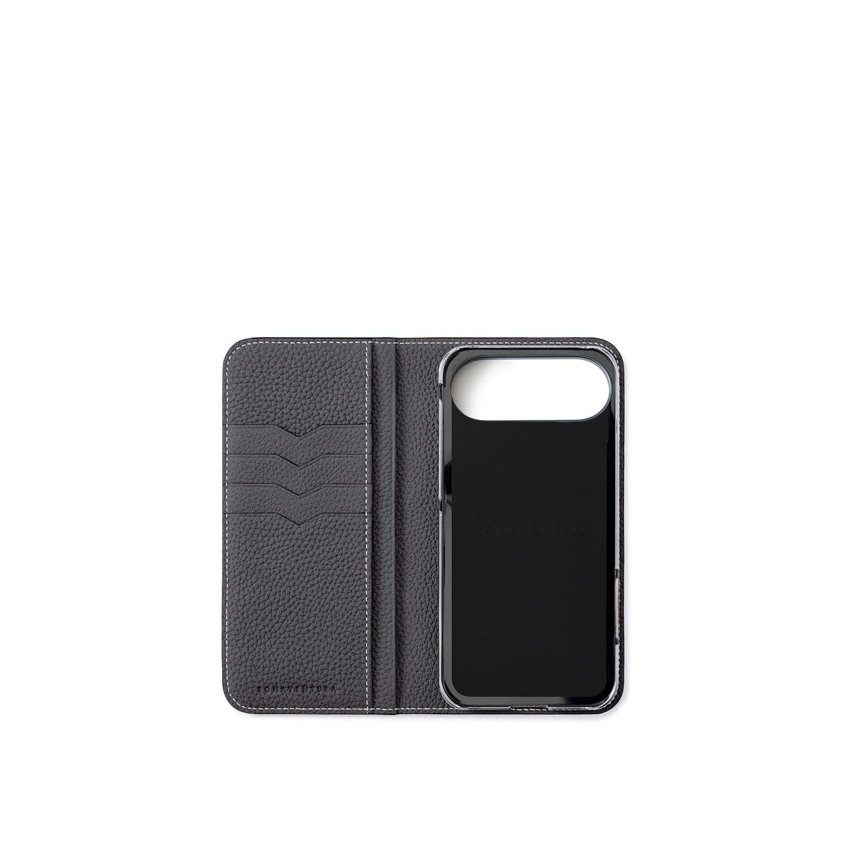 iPhone Air Diary Case Shrink Leather (Charcoal Gray)