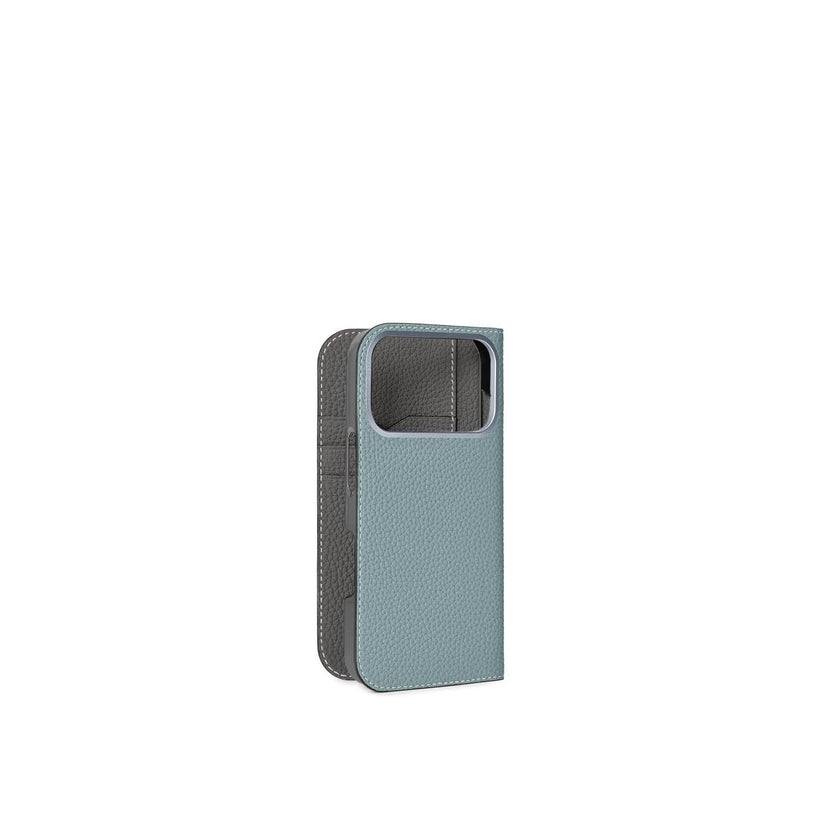 (iPhone 18 Pro) Diary Case Shrink Leather