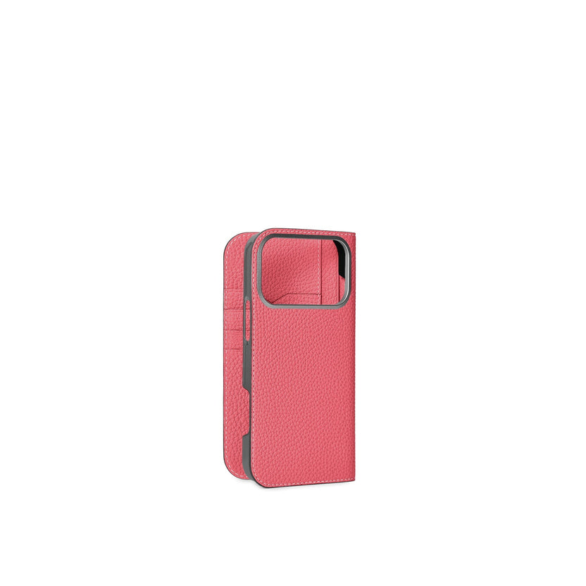 (iPhone 18 Pro Max) Diary Case Shrink Leather