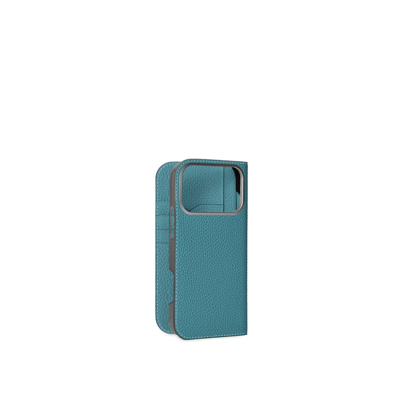 (iPhone 18 Pro Max) Diary Case Shrink Leather