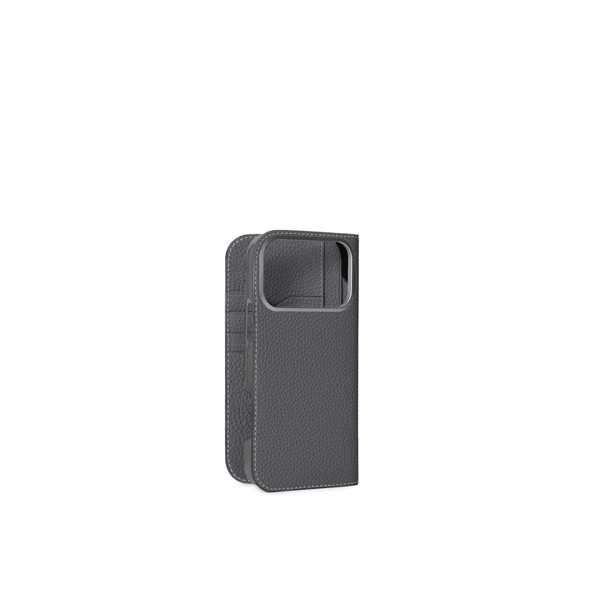 (iPhone 18 Pro Max) Diary Case Shrink Leather