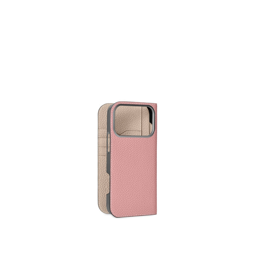 (iPhone 18 Pro Max) Diary Case Shrink Leather