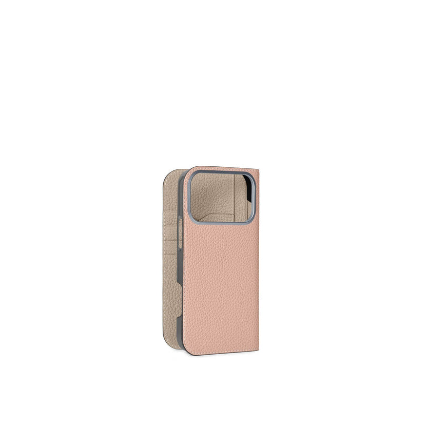 (iPhone 18 Pro Max) Diary Case Shrink Leather
