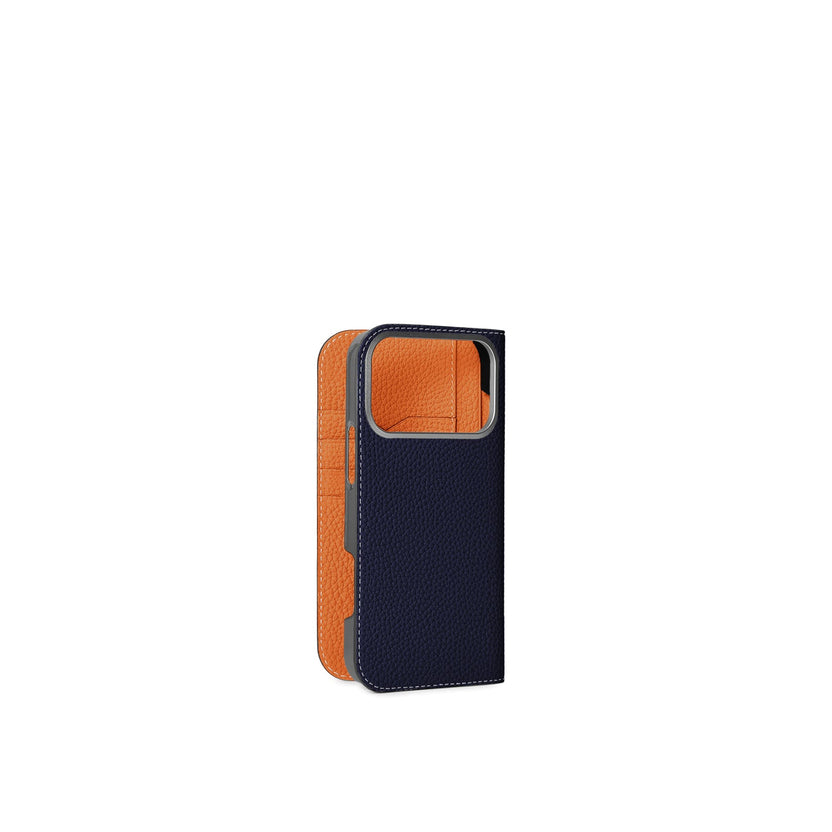 (iPhone 18 Pro Max) Diary Case Shrink Leather