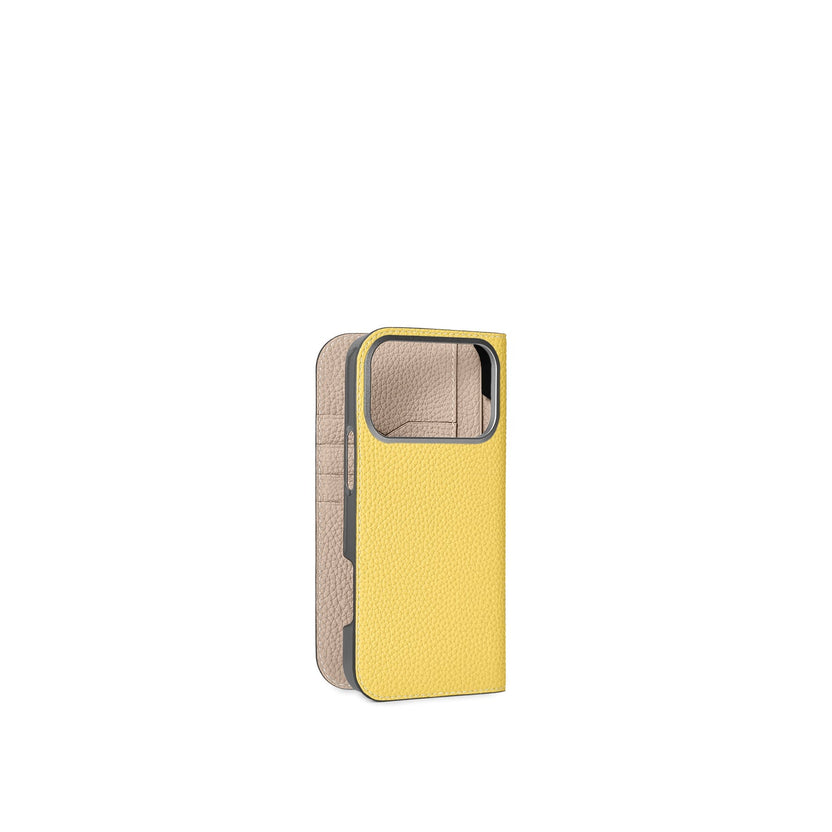 (iPhone 18 Pro Max) Diary Case Shrink Leather