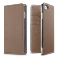 iPhone SE / 8 / 7 / 6s / 6 Diary Case Shrink Leather (Etoupe)