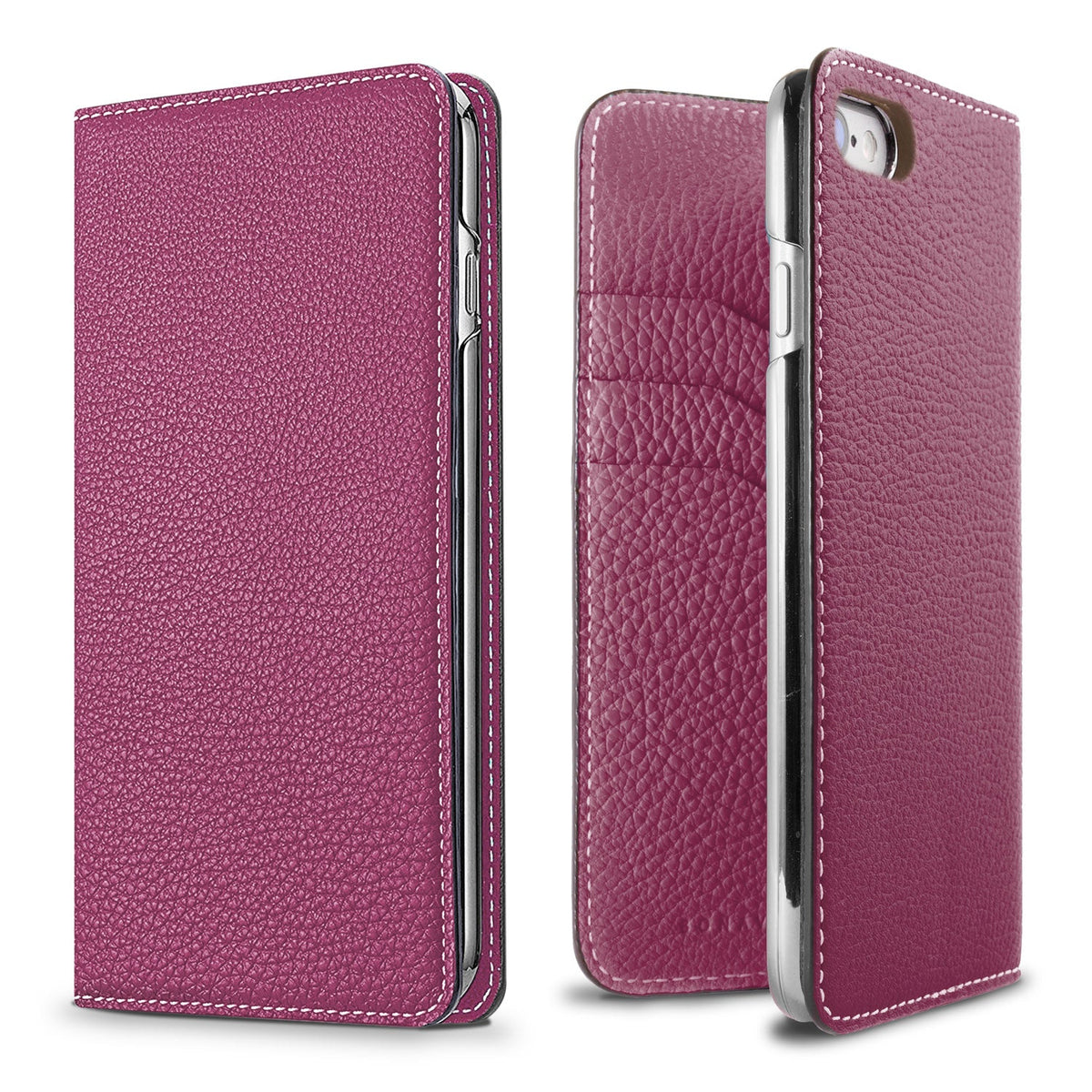 iPhone SE / 8 / 7 / 6s / 6 Diary Case Shrink Leather (Anemone Purple)