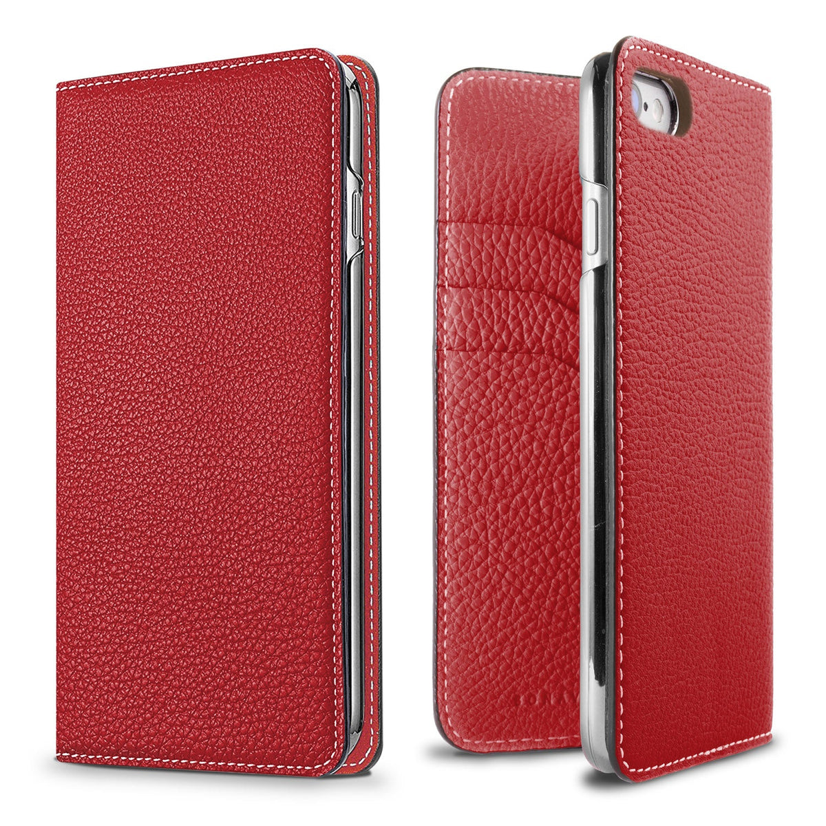 iPhone SE / 8 / 7 / 6s / 6 Diary Case Shrink Leather (Red)
