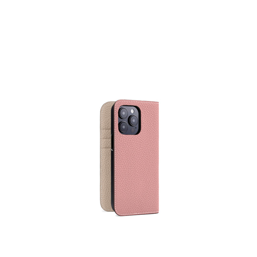 (iPhone 15 Pro) ダイアリーケース シュリンクレザー
