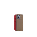 (iPhone 15 Pro) Diary Case Shrink Leather