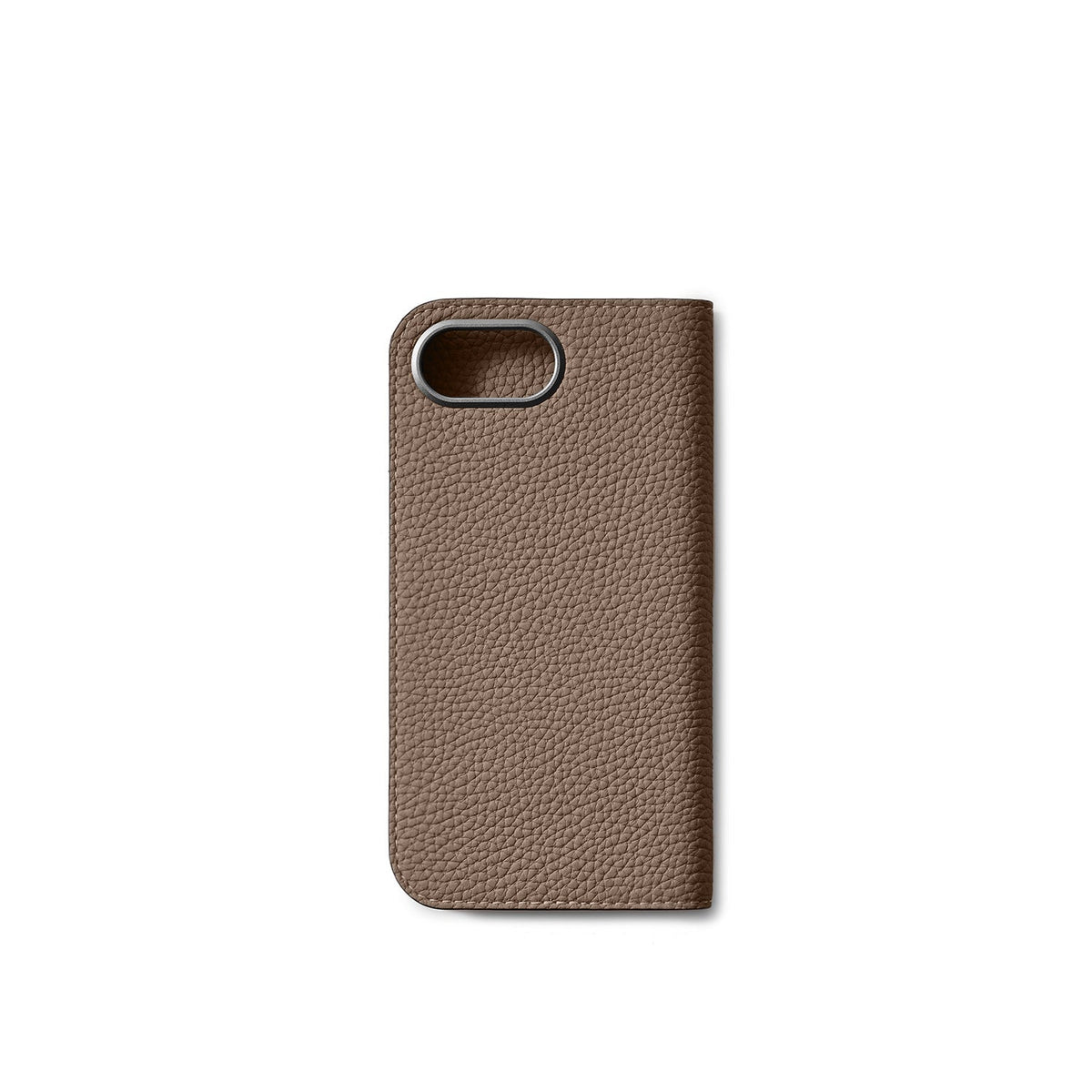 iPhone 17e / 16e Diary Case Shrink Leather (Etoupe)
