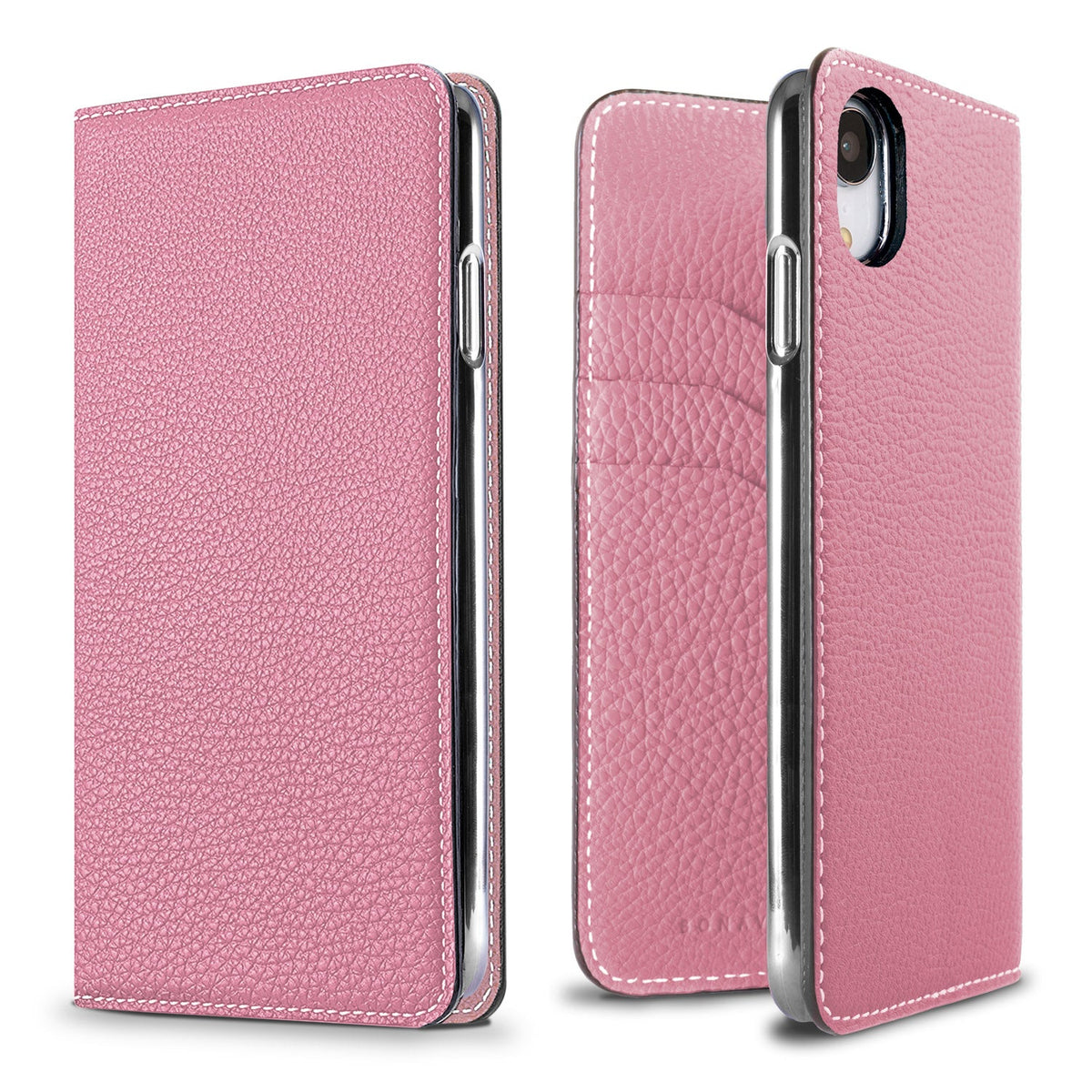 iPhone XR Diary Case Shrink Leather (Confetti Pink)