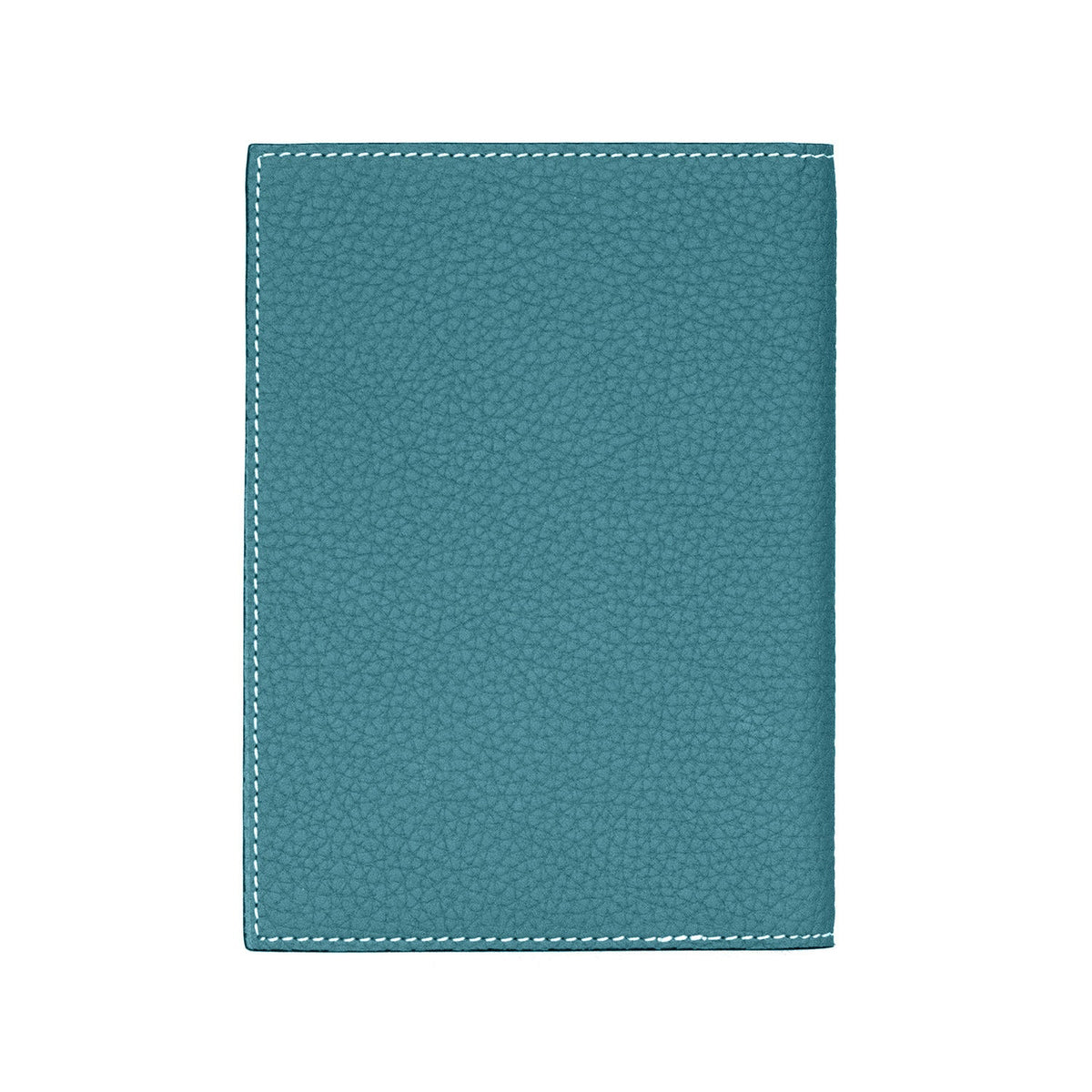 Passport Case Shrink Leather (Blue Cyan × Blue Lin)