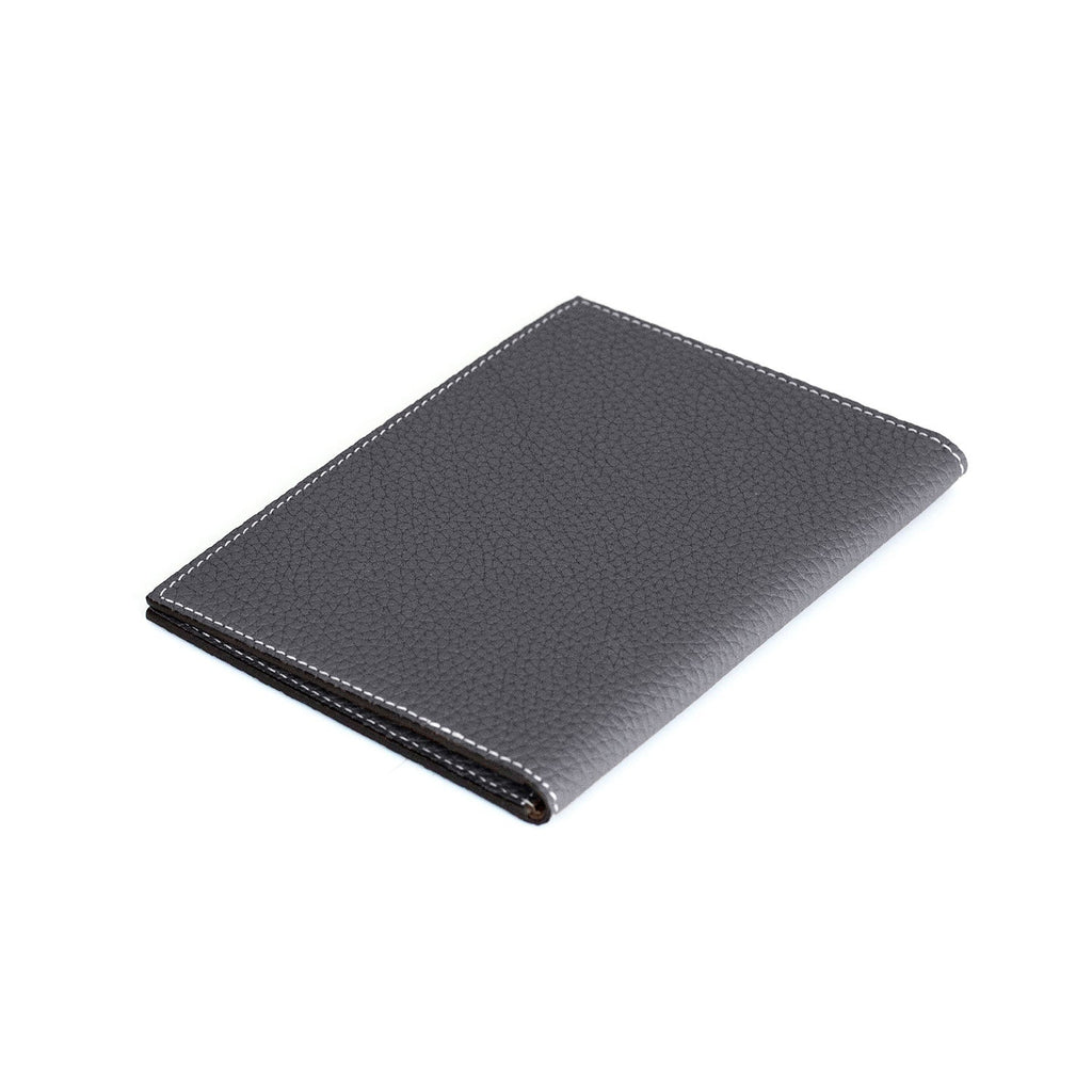 Passport Case Shrink Leather (Charcoal Gray)
