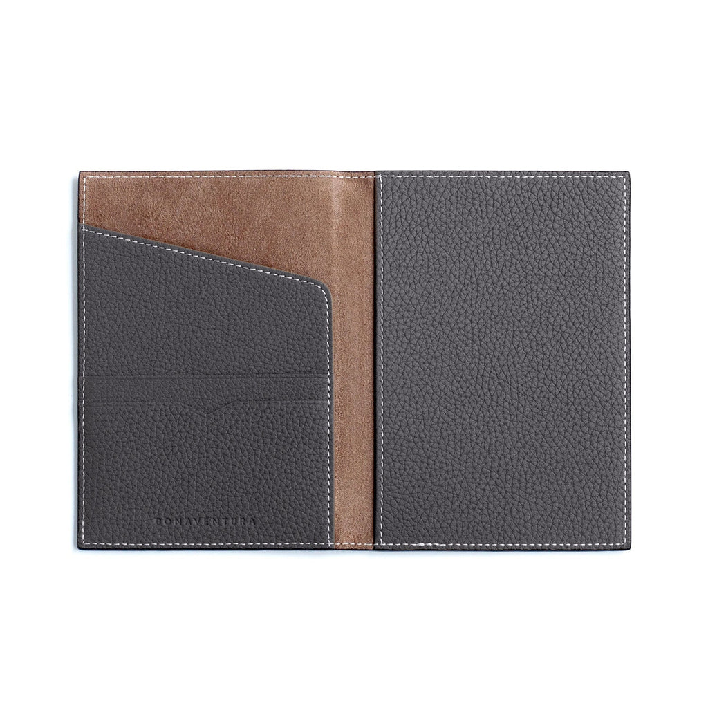 Passport Case Shrink Leather (Charcoal Gray)