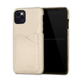 iPhone 11 Pro Max Back Cover Case Shrink Leather (Ivory)