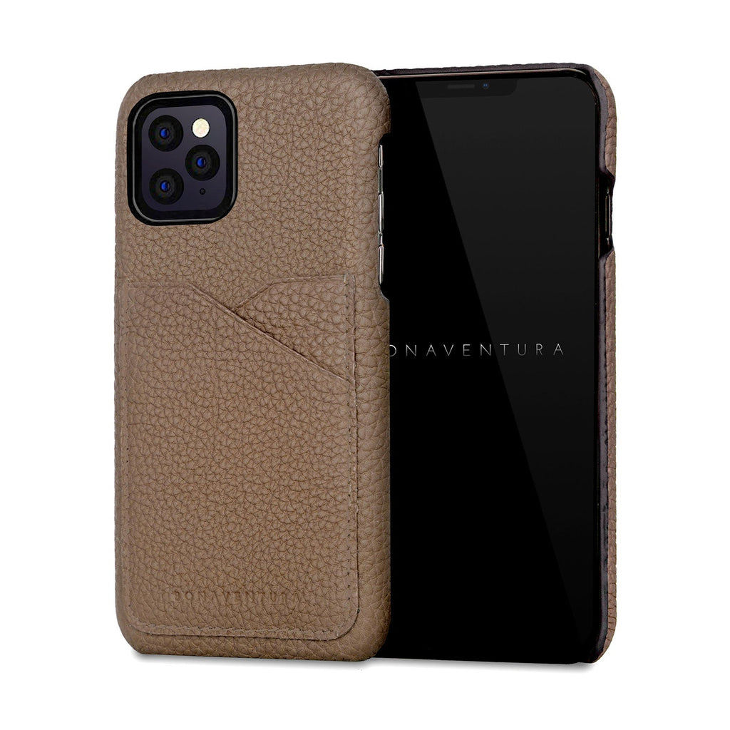iPhone 11 Pro Back Cover Case Shrink Leather (Etoupe)