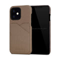 iPhone 12 mini Back Cover Case Shrink Leather (Etoupe)