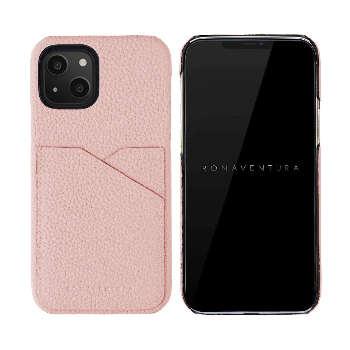 iPhone 13 Back Cover Case Shrink Leather (Sakura Pink)