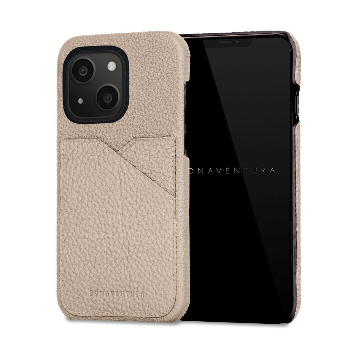 iPhone 13 mini Back Cover Case Shrink Leather (Greige)