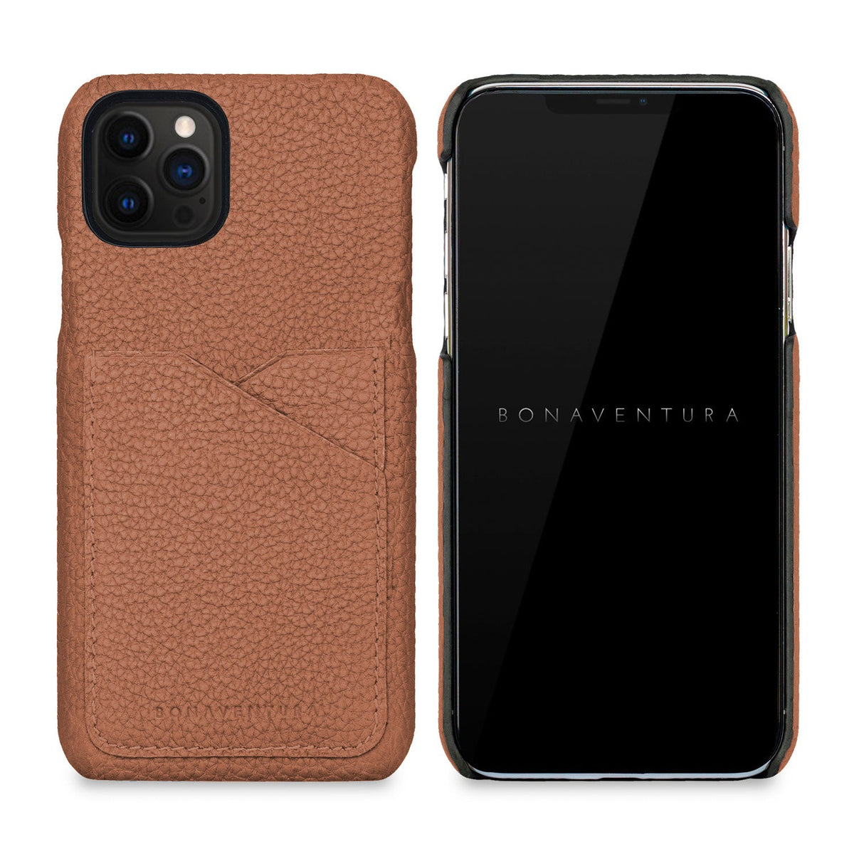 iPhone 13 Pro Back Cover Case Shrink Leather (Camel)