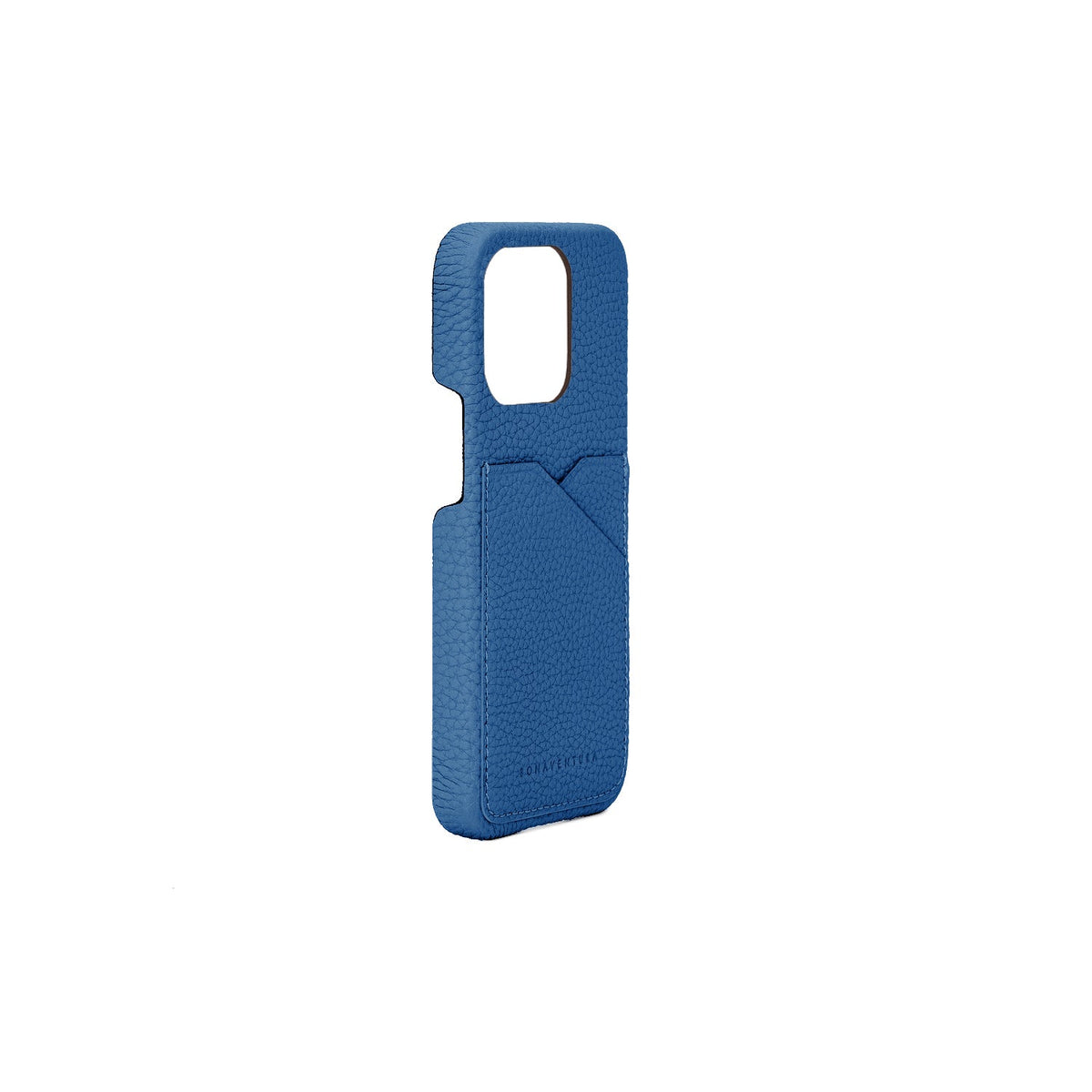 SAVOIA × BONAVENTURA iPhone 14 Pro Back Cover Case Shrink Leather (Savoia Blue)