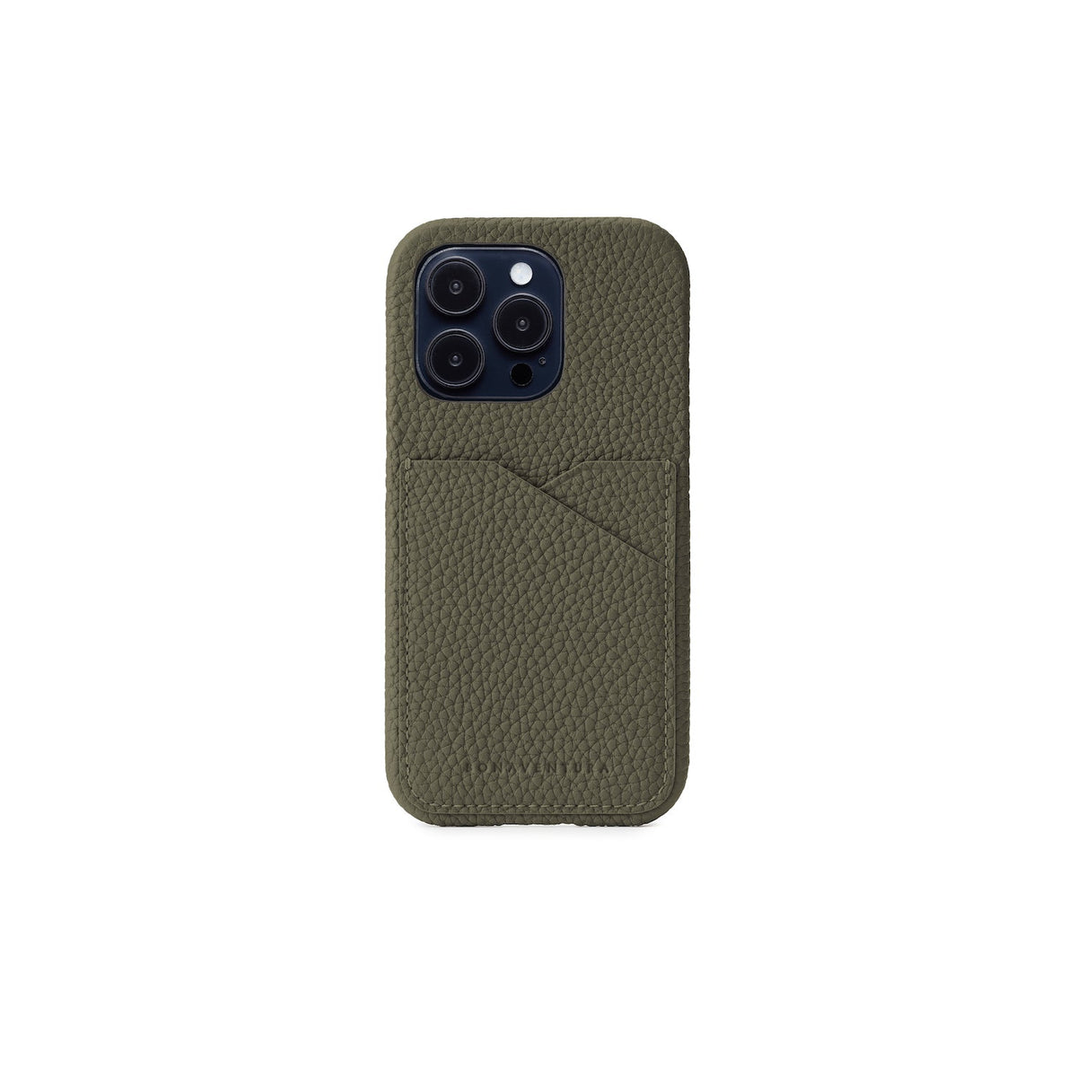 iPhone 14 Pro Back Cover Case Shrink Leather (Olive)