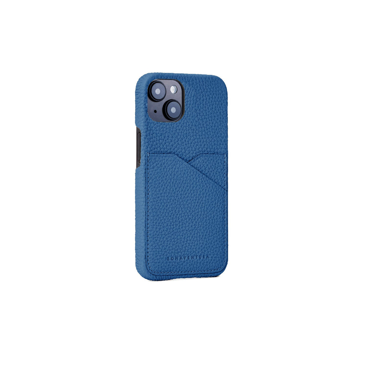 SAVOIA × BONAVENTURA iPhone 14 Plus Back Cover Case Shrink Leather (Savoia Blue)