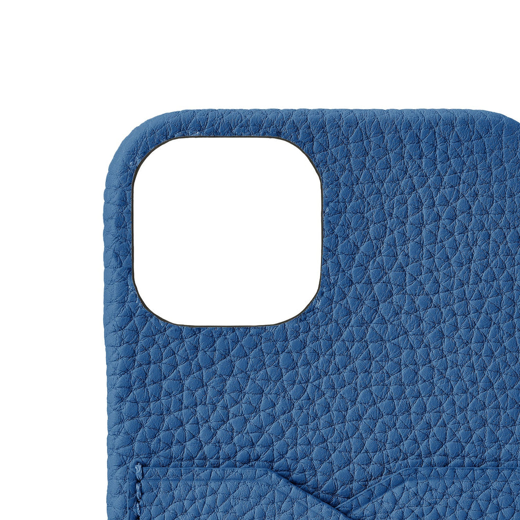 SAVOIA × BONAVENTURA iPhone 14 Plus Back Cover Case Shrink Leather (Savoia Blue)