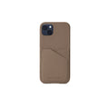 iPhone 14 Plus Back Cover Case Shrink Leather (Etoupe)